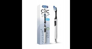 Oral-B Clic Zilver Handtandenborstel met Magnetische Houder