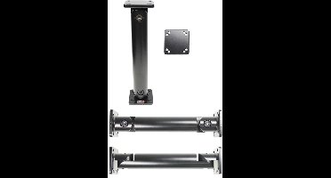 Pedestal Mount 8 L:200mm Mounting plate:50x50mm Black"