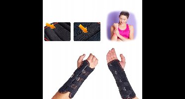 Orliman MF-D90 polstijve polsbrace met palmsteun - Rechts, Maat 3