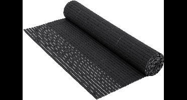 Privacyscherm mat 120x500 cm privacy hek windscherm balkonscherm PVC antraciet UV-bestendig