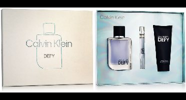 Parfumset voor Heren Calvin Klein Defy 3 Onderdelen