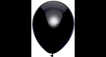 Metallic Ballonnen Zwart : 100 Stuks