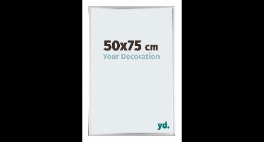 Your Decoration - Puzzellijst 50x75 cm - Zilver Hoogglans - Puzzellijst 500-1000 stukjes - Aluminium Fotolijst - Kent