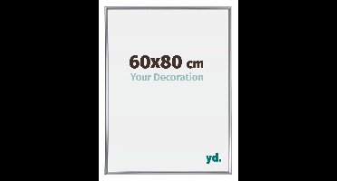 Your Decoration - Puzzellijst 60x80 cm - Zilver Hoogglans - Puzzellijst 1500-2000 stukjes - Kunststof Fotolijst - Annecy