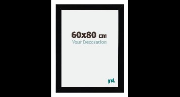 Your Decoration - Puzzellijst 60x80 cm - Zwart Hoogglans - Puzzellijst 1500-2000 stukjes - MDF Fotolijst - Mura