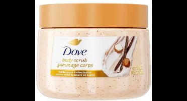 Dove Body Scrub - Vanilla Sugar & Shea Butter - Moisturize, Exfoliate and Nourish - 444ml