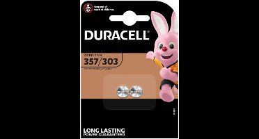 Duracell Knoopcelbatterijen 357-303 - 2 x 2 stuks - Voordeelverpakking