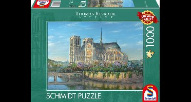 Schmidt Spiele- Thomas Kinkade - Notre dame, 1000 stukjes