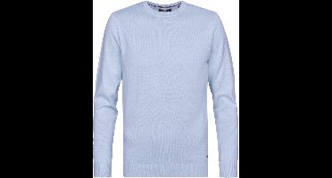Petrol Industries Trui Heren - Regular Fit - Fijngebreide Trui Mannen - Ronde Hals - 50% Katoen, 50% Acryl - Pullover - Blauw - Maat M