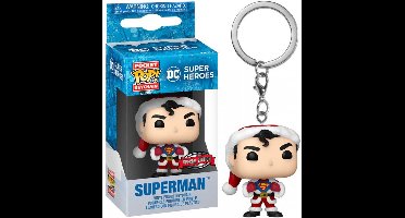 Funko Pocket POP Sleutelhanger DC Comics Holiday Superman Exlusive