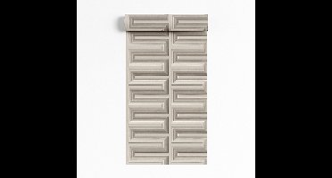 Dutch Wallcoverings - Renaissance - Grecian Key Grey - Vliesbehang - 10m x 53cm - RE521073