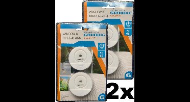 Window & Door Alarm - Grundig - Krachtig alarm 95dB - Set van 4 stuks