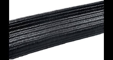 HellermannTyton 170-41600 HEGPA6616-PA66-BK Gevlochten slang Zwart Polyamide 12 tot 18 mm 50 m