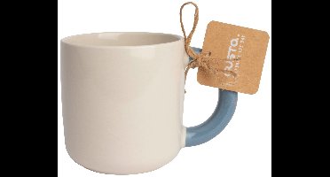 Gusta - Sunday - Mok - 350ml - Creme/blauw