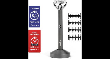 BaByliss X-Blade Super-X Metal Series 2-in-1 Scheerapparaat en Baardtrimmer OT996E - Chrome Edition - Japans Stalen Mes - 100% Waterdicht - Magnetische oplaadstandaard