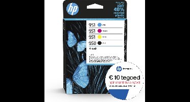 HP 950/ HP 951 & 950XL - Inktcartridge - Kleur & Zwart + Instant Ink tegoed