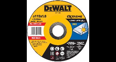 DeWALT DT3442 EXTREME™ Doorslijpschijf RVS 115mm