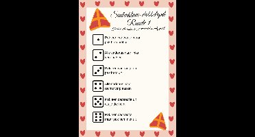 T & F creations Sinterklaas dobbelspel - Grote foam dobbelsteen - Sinterklaasspel