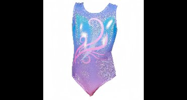 Sweet Glow Turnpakje Paars Roze Blauw maat 158-164 meisjes gympakje paarse blauwe