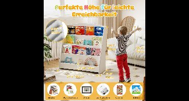 Kinderboekenkast - Boekenrek Kinderkamer - Montessori Kinderkast