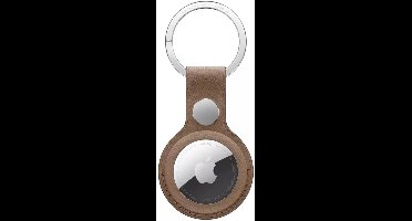 Apple sleutelhanger - AirTag - FineWoven Key Ring - Taupe