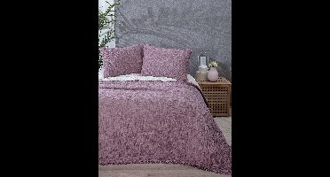 Luxe 4-Laags Katoenen Muslin Sprei - Zacht Turks Katoen Beddensprei - Omkeerbaar - Pruim Paars