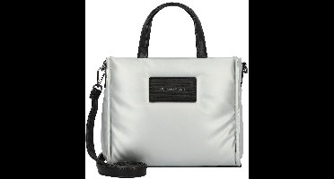 TOM TAILOR Schoudertas Handtas Patti Zip Tote Bag Silver Zilverkleurig