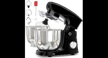 RVV® Mixer met mengkom - Mixer - Mixer met mengkom keukenmachine - Zwart - ‎14cm x 30cm x 36 cm