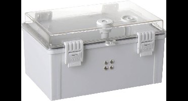 TRU COMPONENTS TC-PSC-20x30x16 Schakelkast 200 x 300 x 160 ABS, Polycarbonaat Lichtgrijs 1 stuk(s)