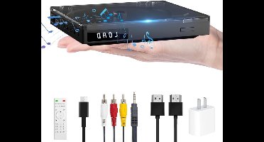 VIN® DVD Speler met HDMI - Externe DVD Speler - Blu Ray Spelers – Portable - Zwart