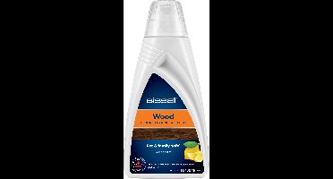 BISSELL Wood Floor Vloerreiniger Vloeistof 1L - Geschikt voor CrossWave & SpinWave - Houten Vloeren & Laminaatreiniger - Herstelt Natuurlijke Glans - Veilig Bissell Reinigingsmiddel - Citroengeur - 1788L
