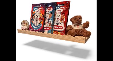 houten plank-60 cm-1 boekenplank-kinderboekenplank--wandplank-keukenrek-boekenrekken-kruidenrekken- boekenrek-wandrek- opbergrekken