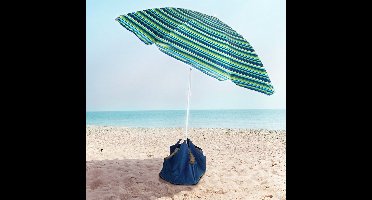 Strandparasol met Voet 147 cm - Tuinparasol - Strand Parasol - Buiten - Tuin - Stokparasol