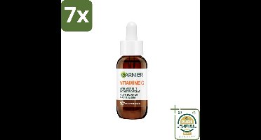 7 x Garnier - SkinActive - Nachtserum - Anti-Pigmentvlekken - 10% Vitamine C & Hyaluronzuur - 30 ml - Grootverpakking - Nachtserum - Vitamine C - Anti-Pigmentvlekken - Huidverheldering - Huidherstel