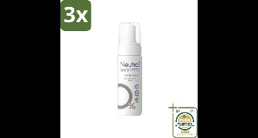 3 x Neutral - Gezichtsreiniger - Gevoelige huid - Face Wash Parfumvrij - 150 ml - Grootverpakking - Gevoelige Huid - Gezichtsreiniger - Parfumvrij - Glycerine - Dermatologisch Getest