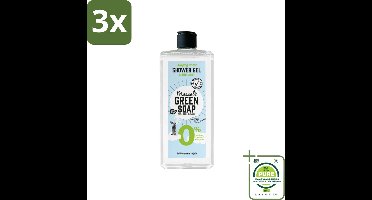 3 x Marcel’s Green Soap – Douchegel – 0% Parfum en Kleurstof – 300 ml - Grootverpakking - Douchegel - Huidverzorging - Hypoallergenisch - Gevoelige Huid - Natuurlijke Douchegel
