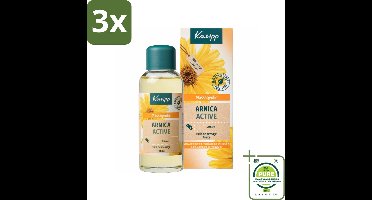 3 x Kneipp - Massageolie - Arnica Active - Voor spieren & gewrichten - 100 ml - Grootverpakking - Massageolie - Spierpijn - Gewrichtspijn - Arnica - Gember