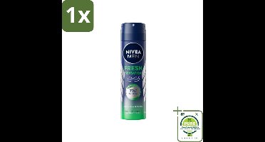 1 x NIVEA MEN - Deodorant Spray - Fresh Sensation - 150 ml - Anti-transpirant Spray - Zweetgeur Bestrijding - Frisse Geur - Huidvriendelijk - 72 Uur Bescherming