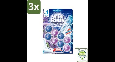 3 x Witte Reus - Kracht Actief WC Blok - Lavendel Boost - 2 Toiletblokken - Grootverpakking - Toiletblok - Lavendelgeur - Toiletreiniger - Badkamerschoonmaak - Hygiëne
