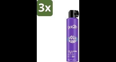 Got2B - Haarspray - Volumania - 300 ml - Bulkverpakking - 3 stuks