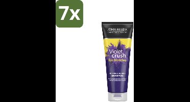 7 x John Frieda – Shampoo – Sheer Blonde Violet Crush Intensive Purple – Tegen gele ondertonen – 250 ml - Koffie - Koffiezetapparaat - Koffiezetapparaat - Koffiezetapparaat