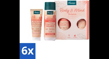 6 x Kneipp – Body & Mind Balance Moments – Geschenkset – Iris & Vetiver – Douchegel 200 ml + Bodylotion 75 ml - Geschenkset Lichaam En Geest - Ontspanning - Vegan - Douchegel - Bodylotion