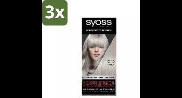 SYOSS - Color baseline 10-15 Titanium - Haarverf - Stralende Koele Tint - Langdurige Kleur - Bulkverpakking - 3 stuks