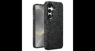 Accezz Hoesje - Geschikt voor Samsung Galaxy S25 Plus - met Magnetische Ring Leather Backcover - Black