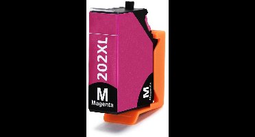 Inktcartridge Geschikt voor Epson 202 / 202XL - 1x Magenta | Cartridge Geschikt voor Expression Premium XP 6000 - XP 6005 - XP 6100 - XP 6105