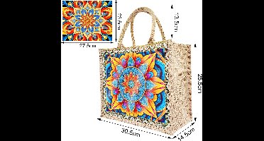 Tas met 2 paintings - HBD307 - Mandala - diamond painting - compleet pakket - Diamond painting by Wietske