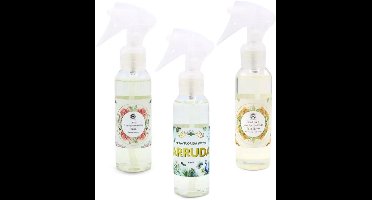 Florida water set van 3 - Huisparfum - Zuiverende huiskamer spray - Aura reinigende spray 3 x 100 ml. Green Tree - Roos Arruda Palo Santo