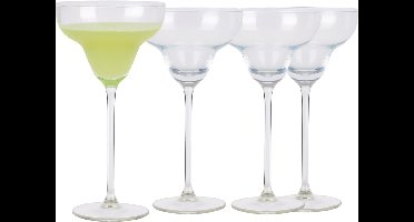Alpina 4x Margarita cocktailglazen - glas - 250 ml - vaatwasser bestendig
