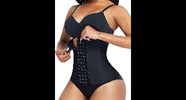 Latex Taille Trainer Corset met Haken voor Vrouwen - Onderbust Shaper met Buikcontrole en Rugondersteuning