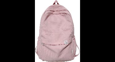 Effen Katoen Rugzak voor School en Dagelijks Gebruik - Compact Design met Rits